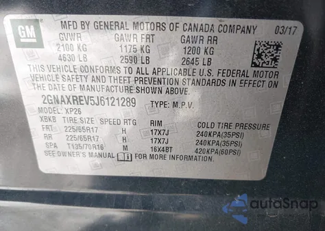 2018 Chevrolet Equinox Ls z USA, uszkodzony, nr VIN 2GNAXREV5J6121289